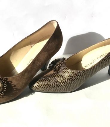 Chaussures Soulier Evelins vintage cuir