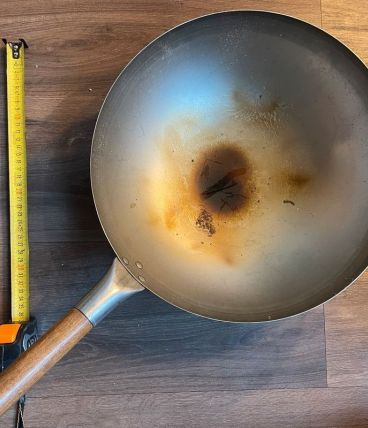 Wok Professionnel - 35 cm en Acier Inoxydable