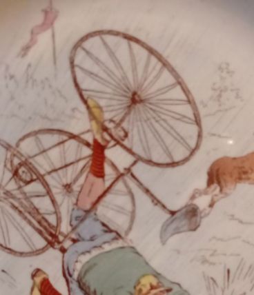 Assiette parlante thème "vélo"