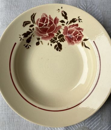 12 assiettes creuses Badonviller/Strasbourg 4 légèr défaults