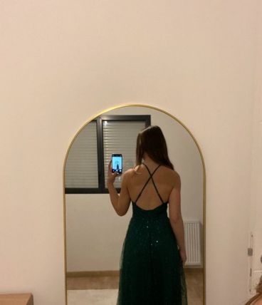 Robe de soirée verte