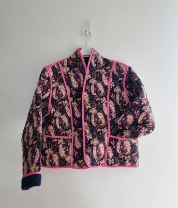 Veste Patchwork matelassée fleurie S
