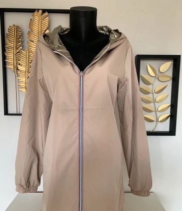 Imperméable réversible (mi long) beige taille S