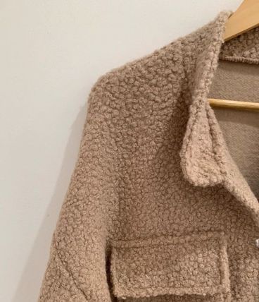 Blouson taupe demi saison court taille S
