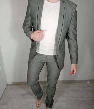 Superbe costume gris homme zara taille 52 veste 42 pantalon