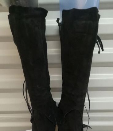 187B* très belles bottes noires tout cuir (p40)
