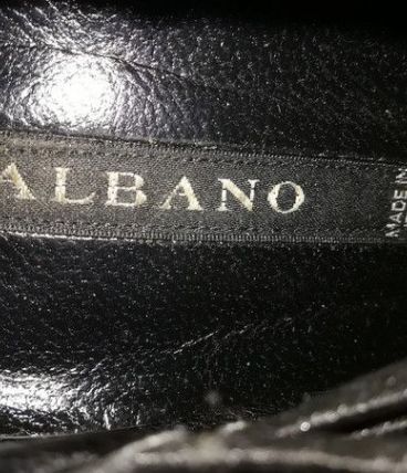 184A* Albano - magnifiques escarpins noirs tt cuir neufs (39