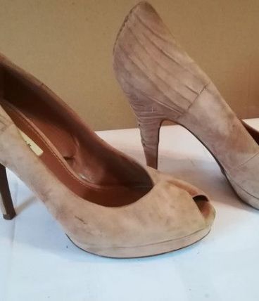 890A* ZARA jolis escarpins peep toe (40)