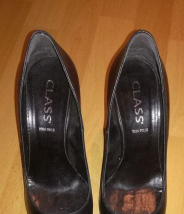 966* CLASS sexy escarpins noirs cuir neufs Italy (39)