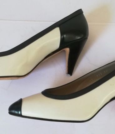 688A* Pancaldi - superbes escarpins vintage cuir (38)