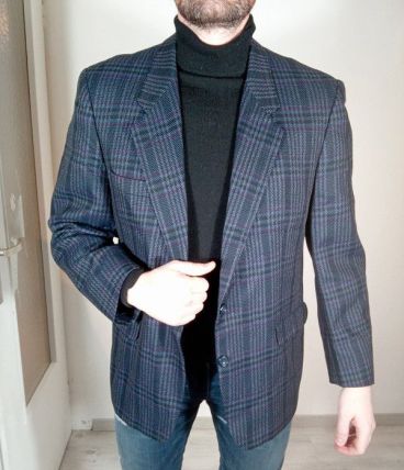 Élégant blazer vintage homme Mr de Fursac 100% laine taille 