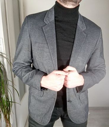 Beau blazer homme gris pull and bear taille L