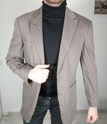 Belle veste costume homme saint hilaire taille 52 gris taupe