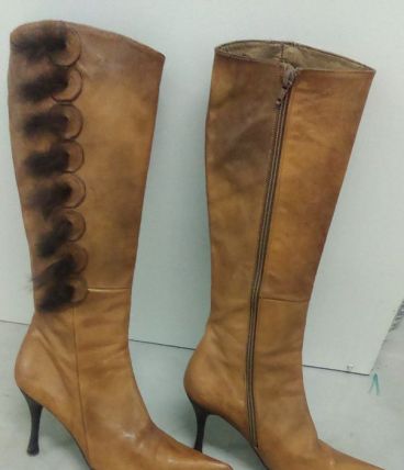 642* EZZIO - sexy bottes hauts-talons total cuir sexy (39)