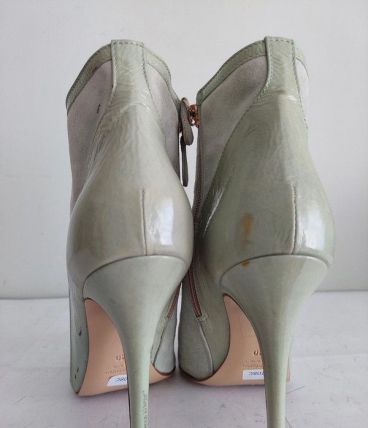 208C* Spaziomoda - sexy bottillons turquoise full cuir (40)