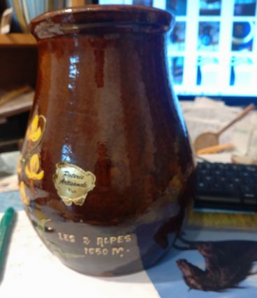 Vase en céramique vernis