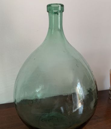 Dame-jeanne vert tendre  de 10,5 L excellent état