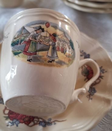 6 tasses à café alsaciennes