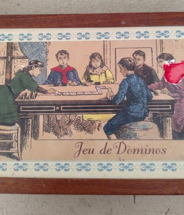 Boîte dominos vintage