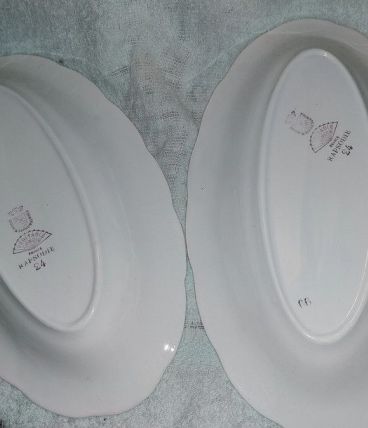 2 petits plats ravier  Digoin Sarreguemines véritable opaque