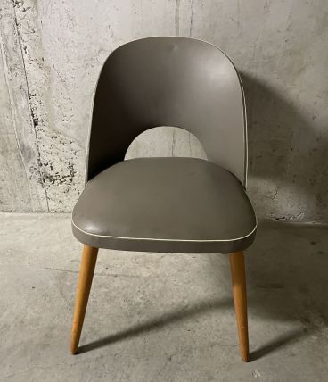 Chaise tonneau années 60