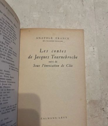 Les contes de Jacques Tournebroche, Anatole France 