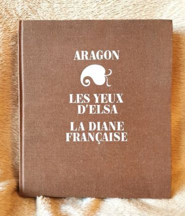 Livre Les yeux d'Elsa La Diane Française Aragon 1968 (couver