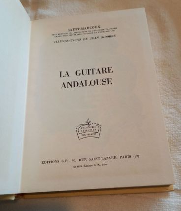 La guitare andalouse Saint Marcoux Rouge et or 1959