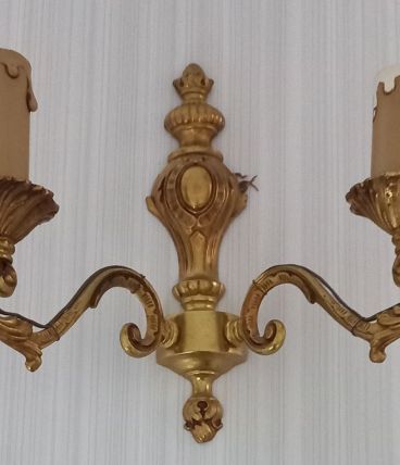 Applique double en bronze style Louis XV