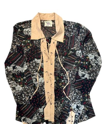 Chemise floral bohème vintage 