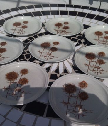 Assiette à dessert Sarreguemines Grès de Bourgogne spécial l