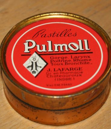 boite fer de pastilles pulmoll 