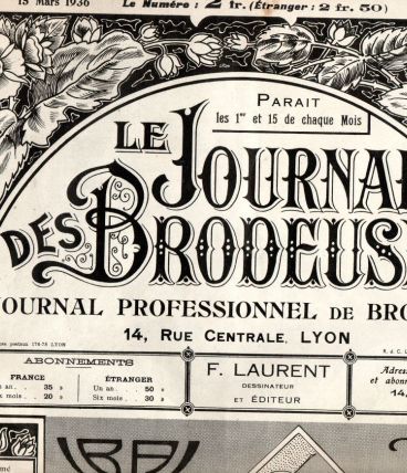 affiche revue 1936 le journal des brodeuses 