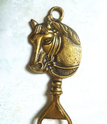 Décapsuleur cheval ,  laiton , vintage