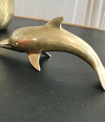 Dauphin en laiton grande taille