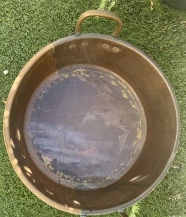 Bassine à confiture en cuivre 43cm