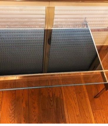 Bureau Art Deco Verre et Ebene Macassar