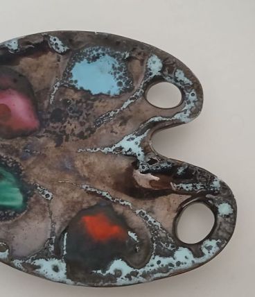 Palette de peinture en céramique (Vallauris)