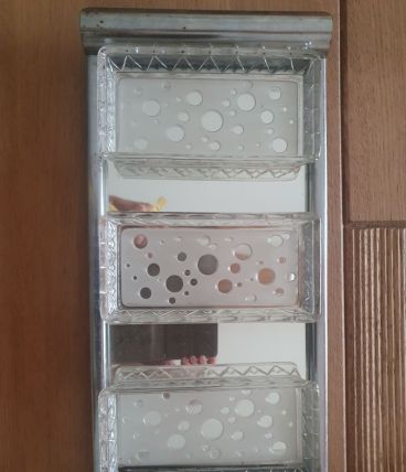 Plateau métal avec 3 raviers en verre