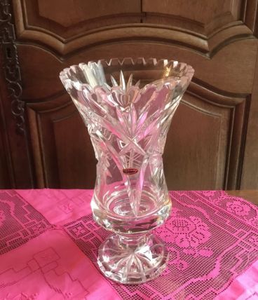 Vase en cristal, made in DDR