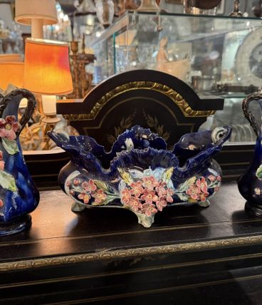 Garniture de cheminée en barbotine