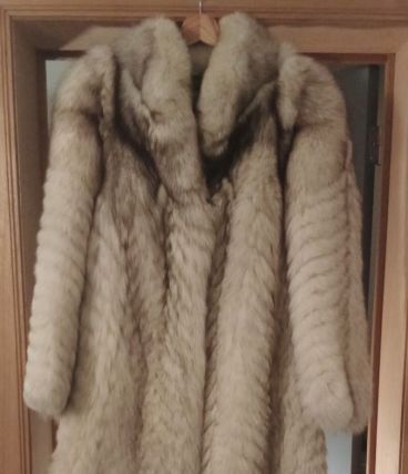 Long Manteau vraie fourrure