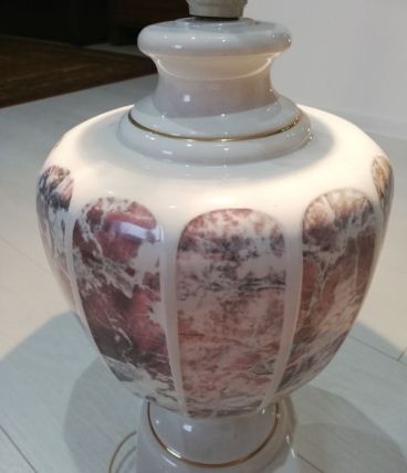 Lampe à poser en céramique Italienne du milieu du 20 ème siè