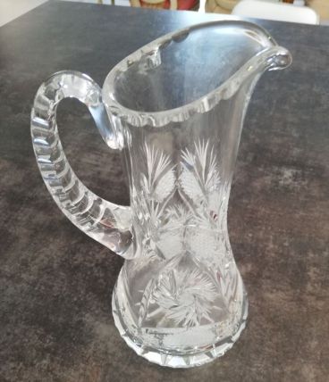 Carafe à eau en cristal de bohème