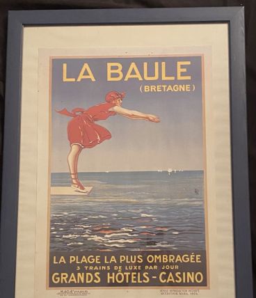 Affiche encadrée LA BAULE 