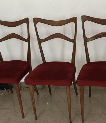 6 Chaises 1950 Consorzio Sedie Friuli  