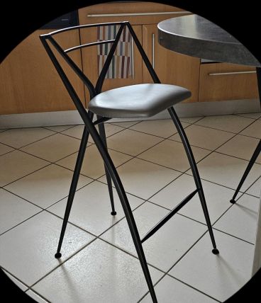 4 Tabourets de bar Yamakado pliant