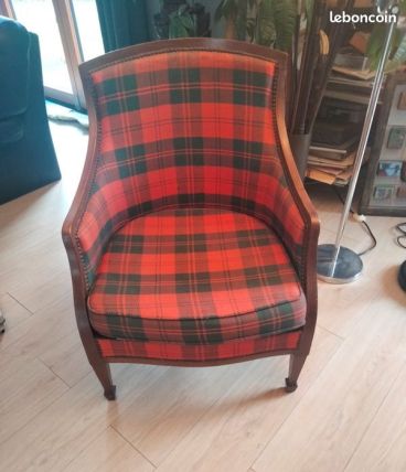 Bergère à motif écossais