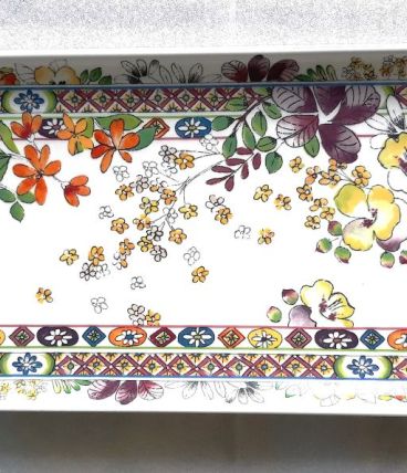 Plat faience Bagatelle de gien