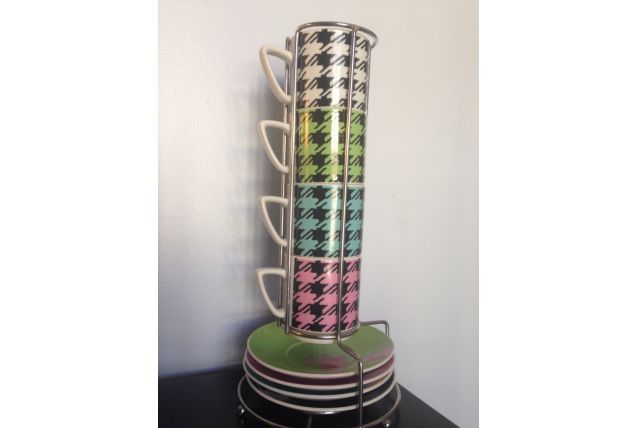 Service de 4 tasses style vintage